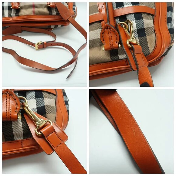 Burberry Brown Cloth Tote 633-041825 - Picture 8 of 12